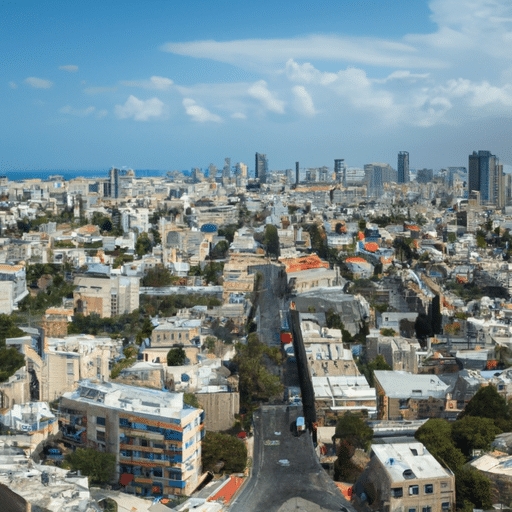 נוף פנורמי של העיר תל אביב