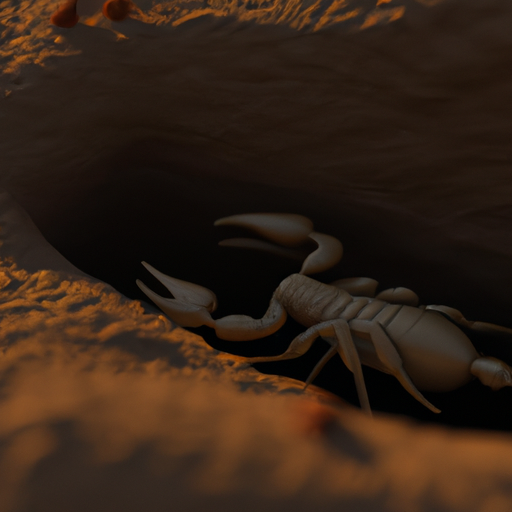 עקרב מתחבא בחול, המייצג את הסכנות הבלתי נראות